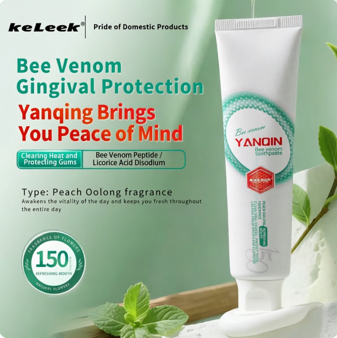 Teeth Whitening Yellow Teeth - KeLeek oral cavity refreshing toothpaste mint