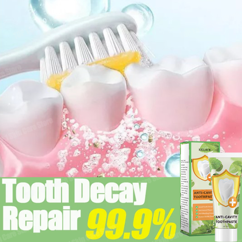 Teeth Whitening That Works - Anti Decay Toothpaste repairs cavities, removes