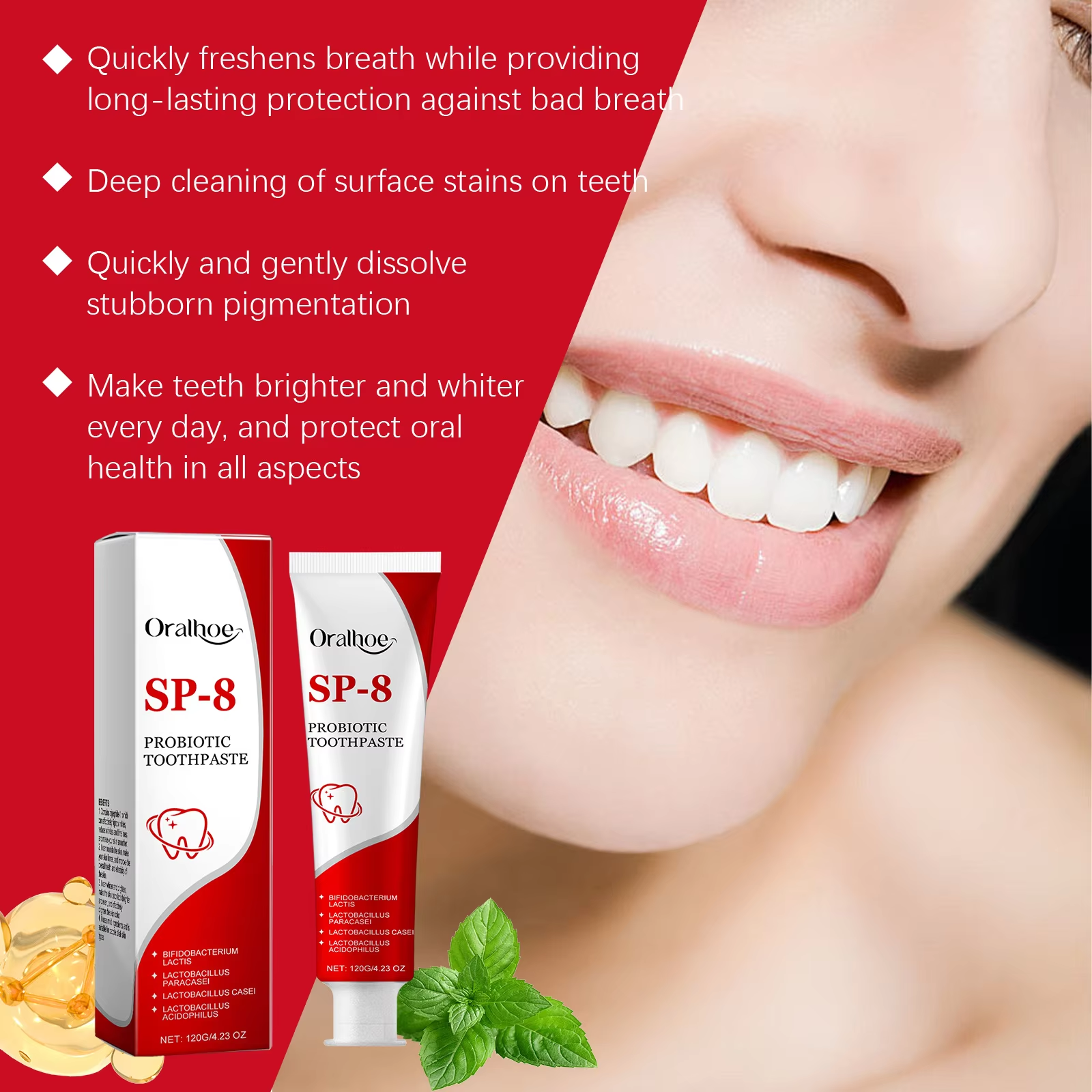 Sp-8 Probiotic Toothpaste Brig - đánh giá và giá Teeth Whitening That Works