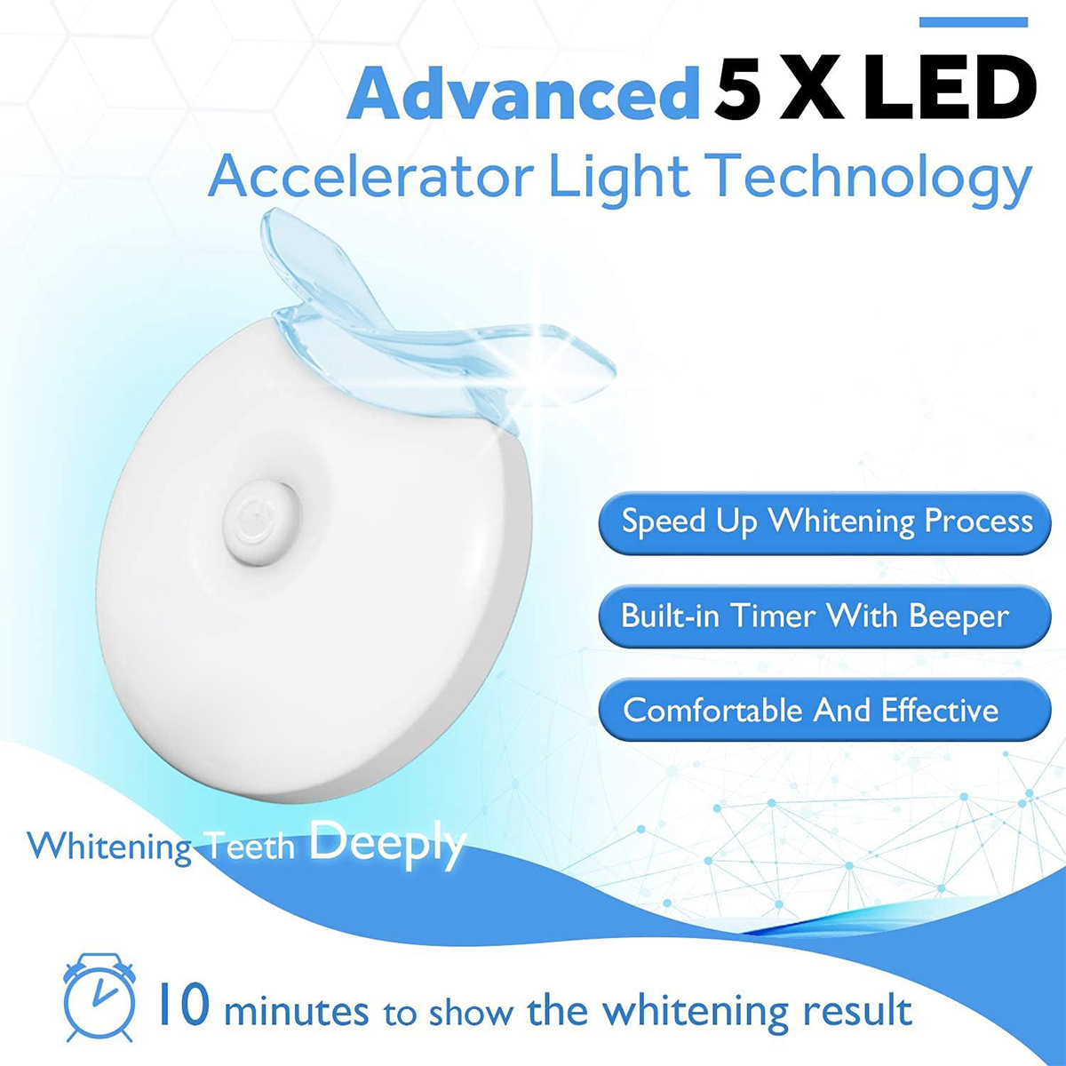 Teeth Whitening Kit - 5X LED L - đánh giá và giá Teeth Whitening Toothpaste