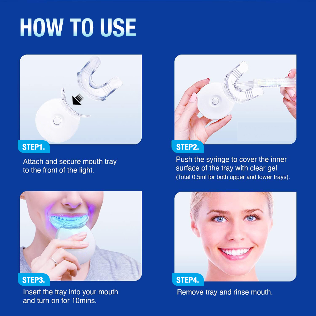 Teeth Whitening Kit - 5X LED L - đánh giá và giá Teeth Whitening Toothpaste