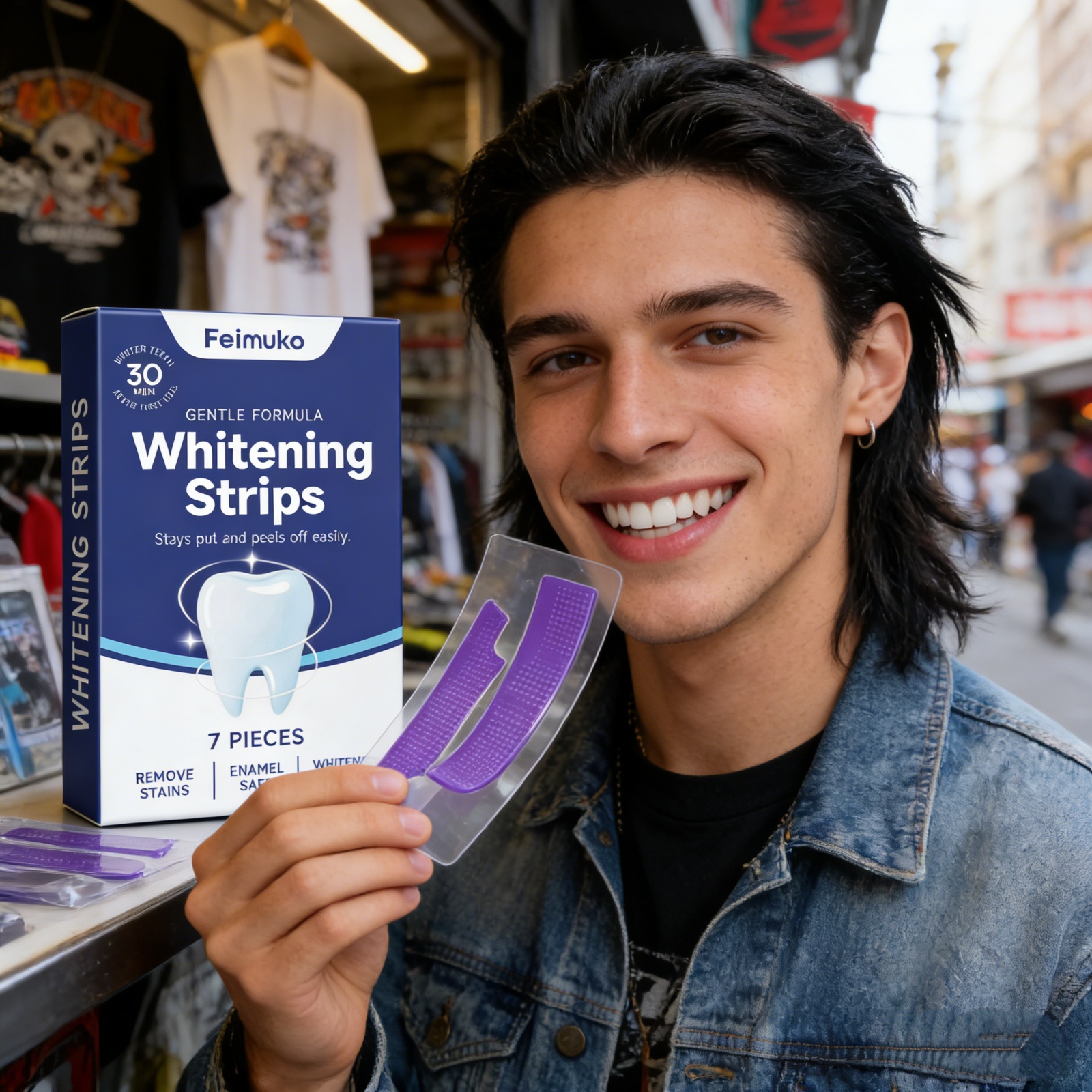 Purple Teeth Whitening Strips  - đánh giá và giá Teeth Whitening Fast