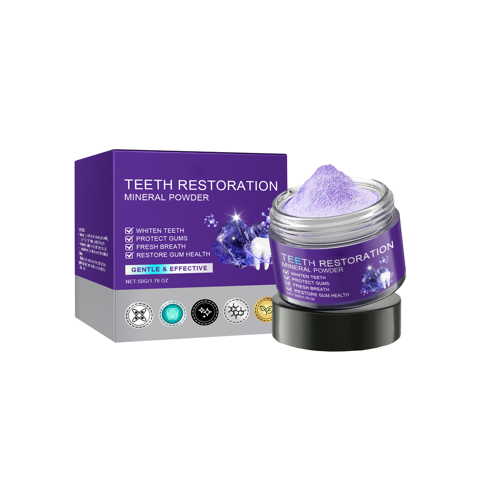 Teeth Restoration Mineral Powd - đánh giá và giá Teeth Whitening Fast