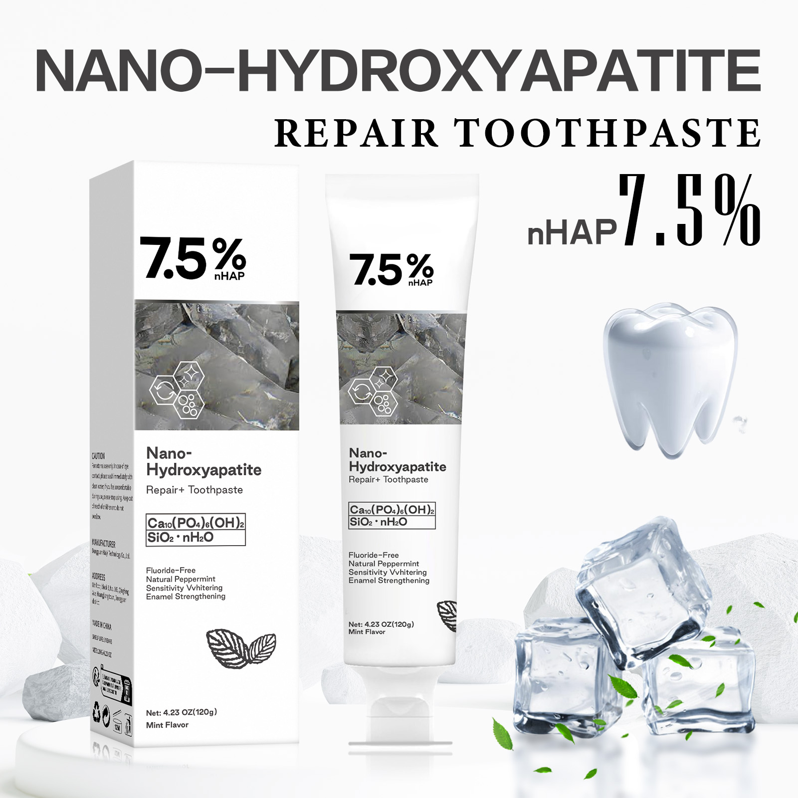 Nano Hydroxyapatite Toothpaste - đánh giá và giá Teeth Whitening Toothpaste