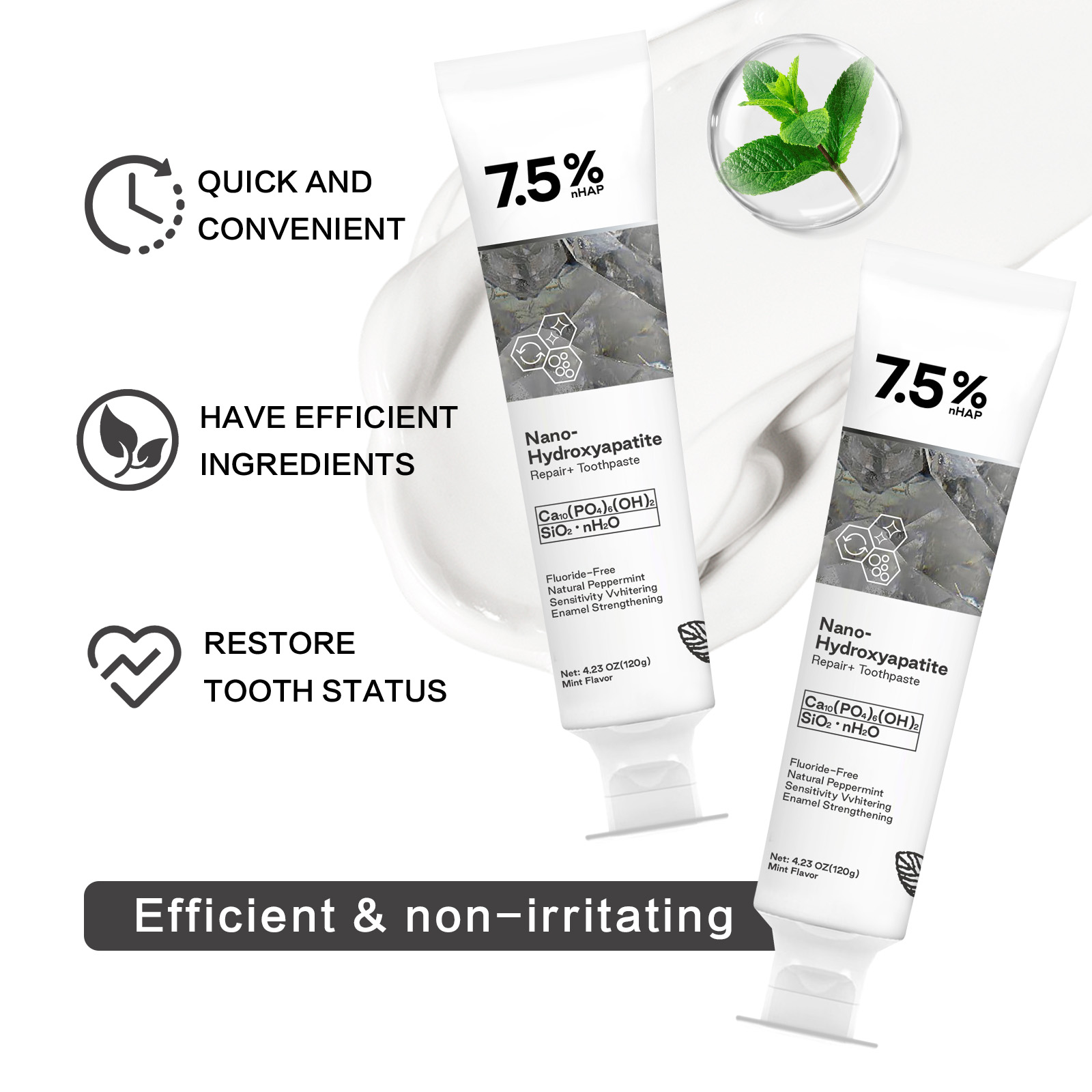 Nano Hydroxyapatite Toothpaste - đánh giá và giá Teeth Whitening Toothpaste