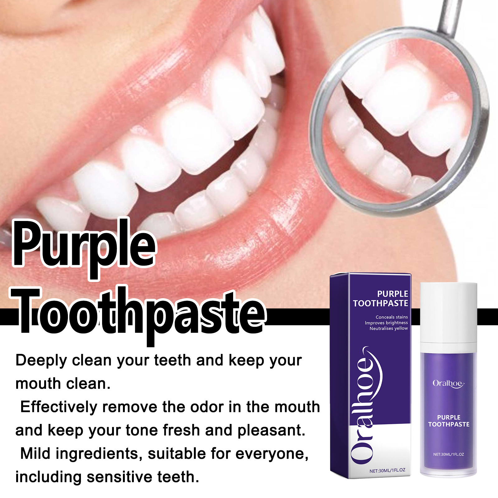 Xylitol Mint Purple Toothpaste - đánh giá và giá Teeth Whitening Xylitol