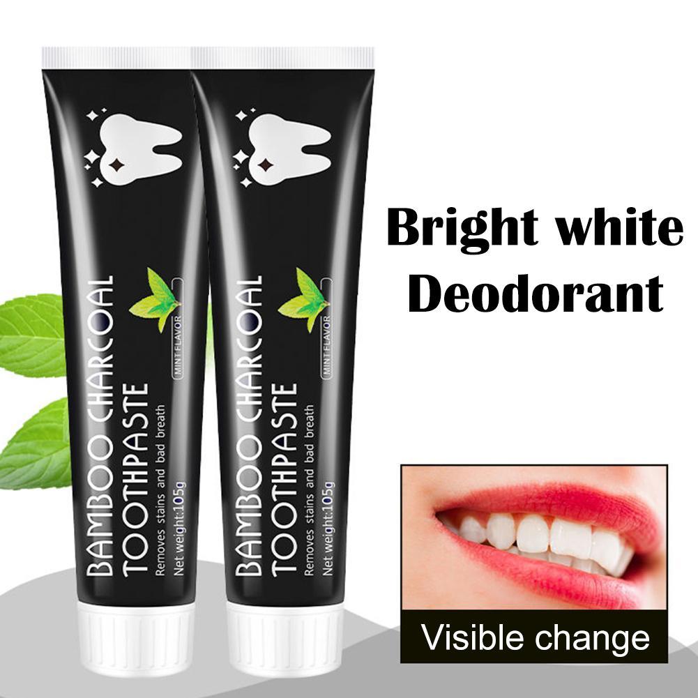 Bamboo Charcoal Toothpaste,Tee - đánh giá và giá Teeth Whitening Yellow Teeth