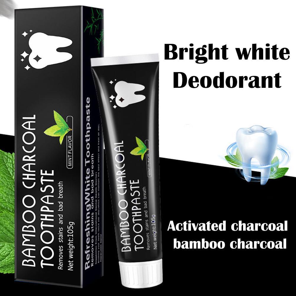 Bamboo Charcoal Toothpaste,Tee - đánh giá và giá Teeth Whitening Yellow Teeth
