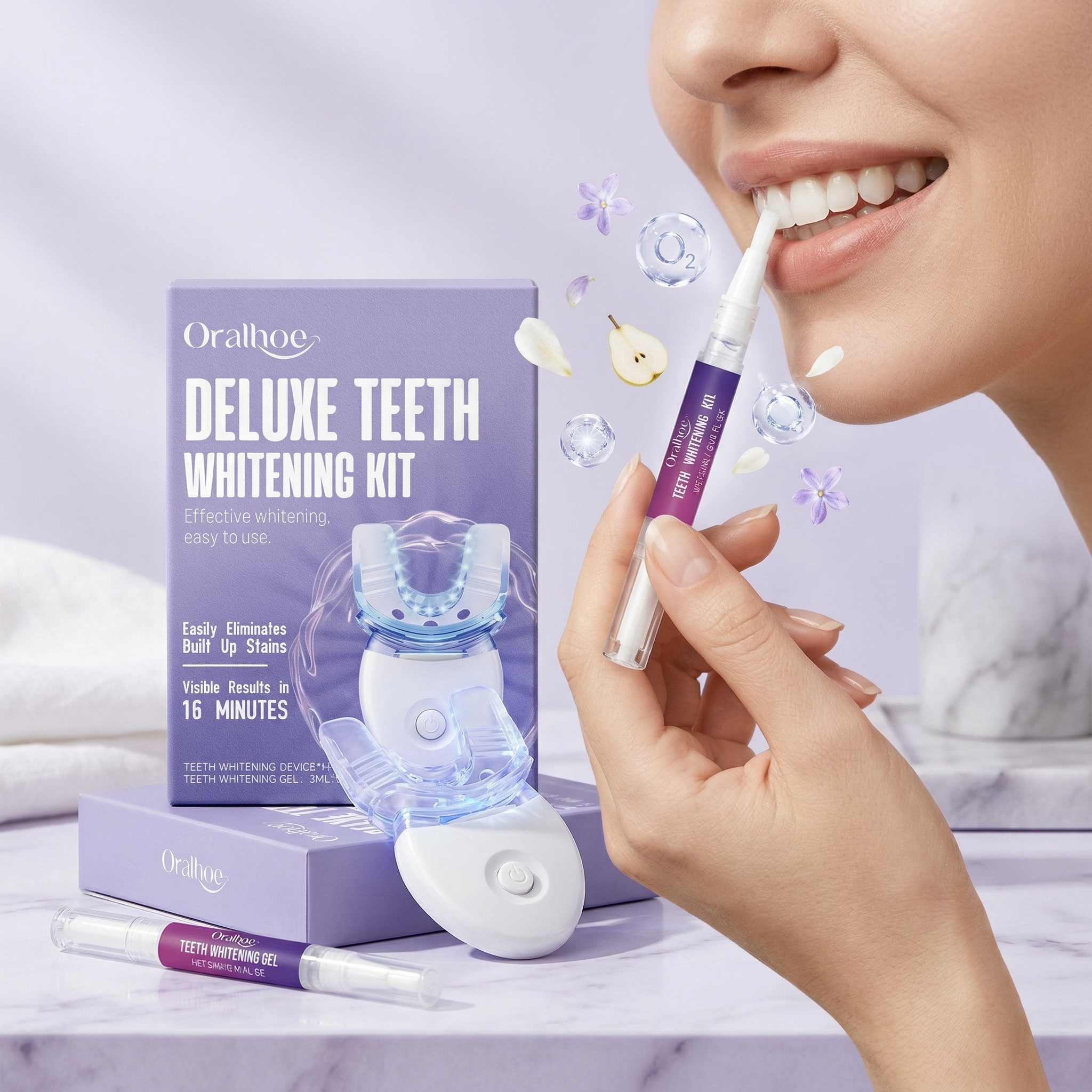 Oralhoe Teeth Care Set Oral Hy - đánh giá và giá Teeth Whitening Uv Light
