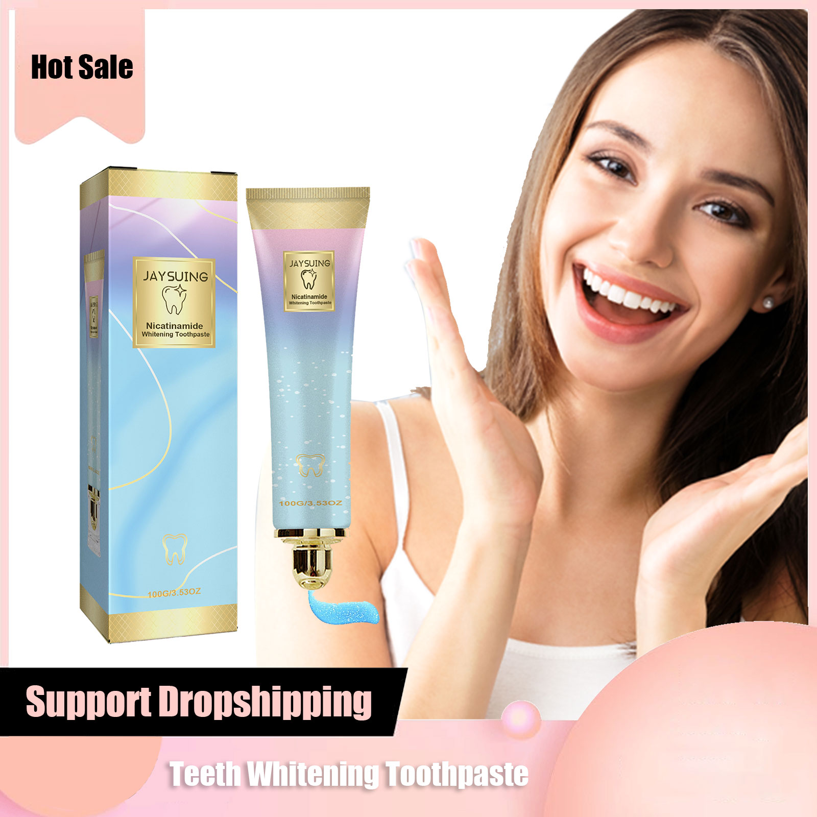 Teeth Whitening Toothpaste Red - đánh giá và giá Teeth Whitening Yellow Teeth