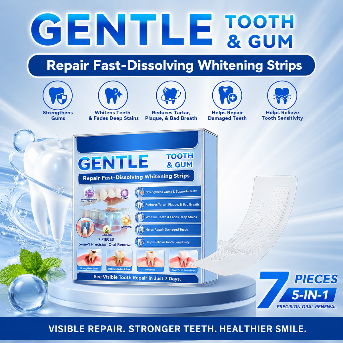 Teeth Whitening Strips Fast Re - đánh giá và giá Teeth Whitening Fast