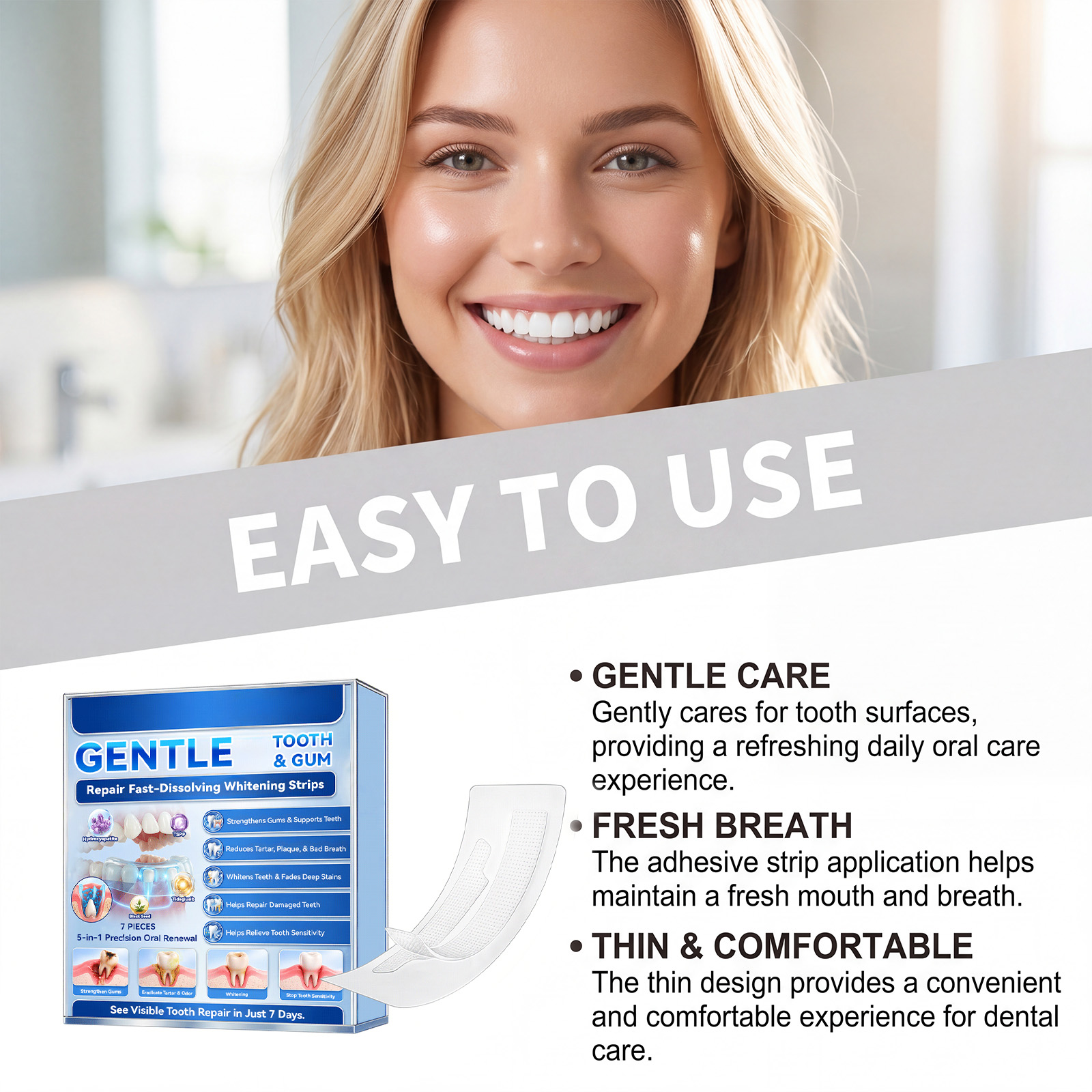 Teeth Whitening Strips Fast Re - đánh giá và giá Teeth Whitening Fast