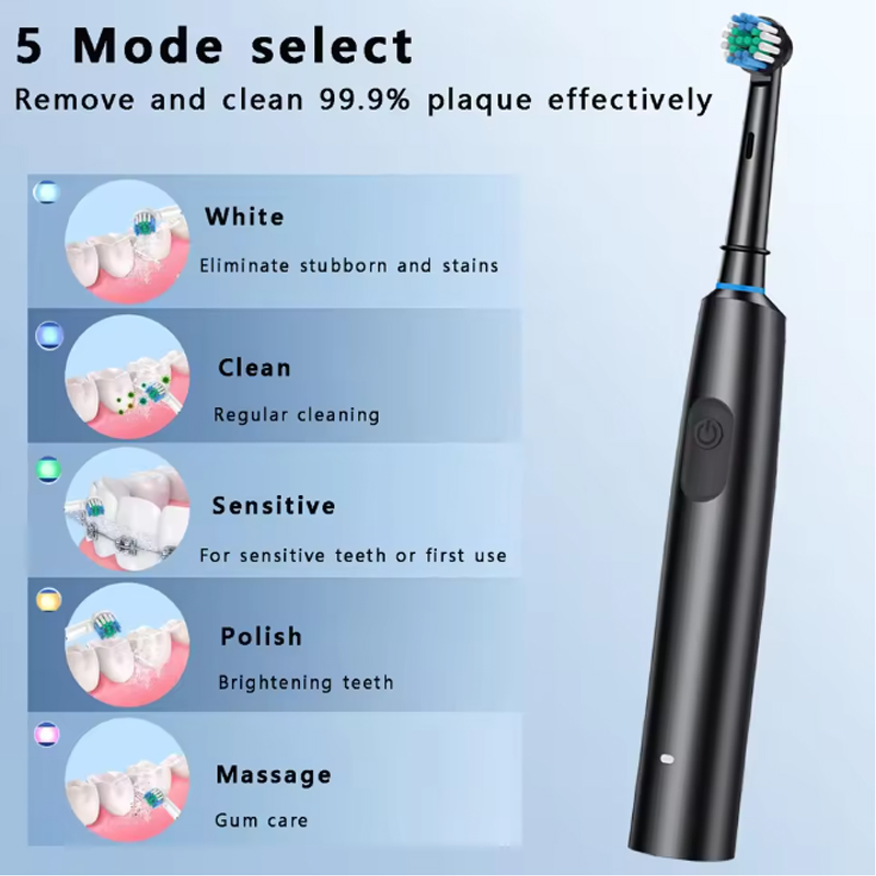Round Rotating Electric Toothb - đánh giá và giá Teeth Whitening Toothbrush