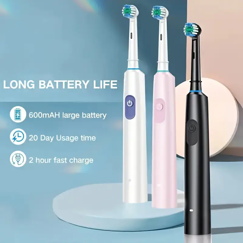 Round Rotating Electric Toothb - đánh giá và giá Teeth Whitening Toothbrush