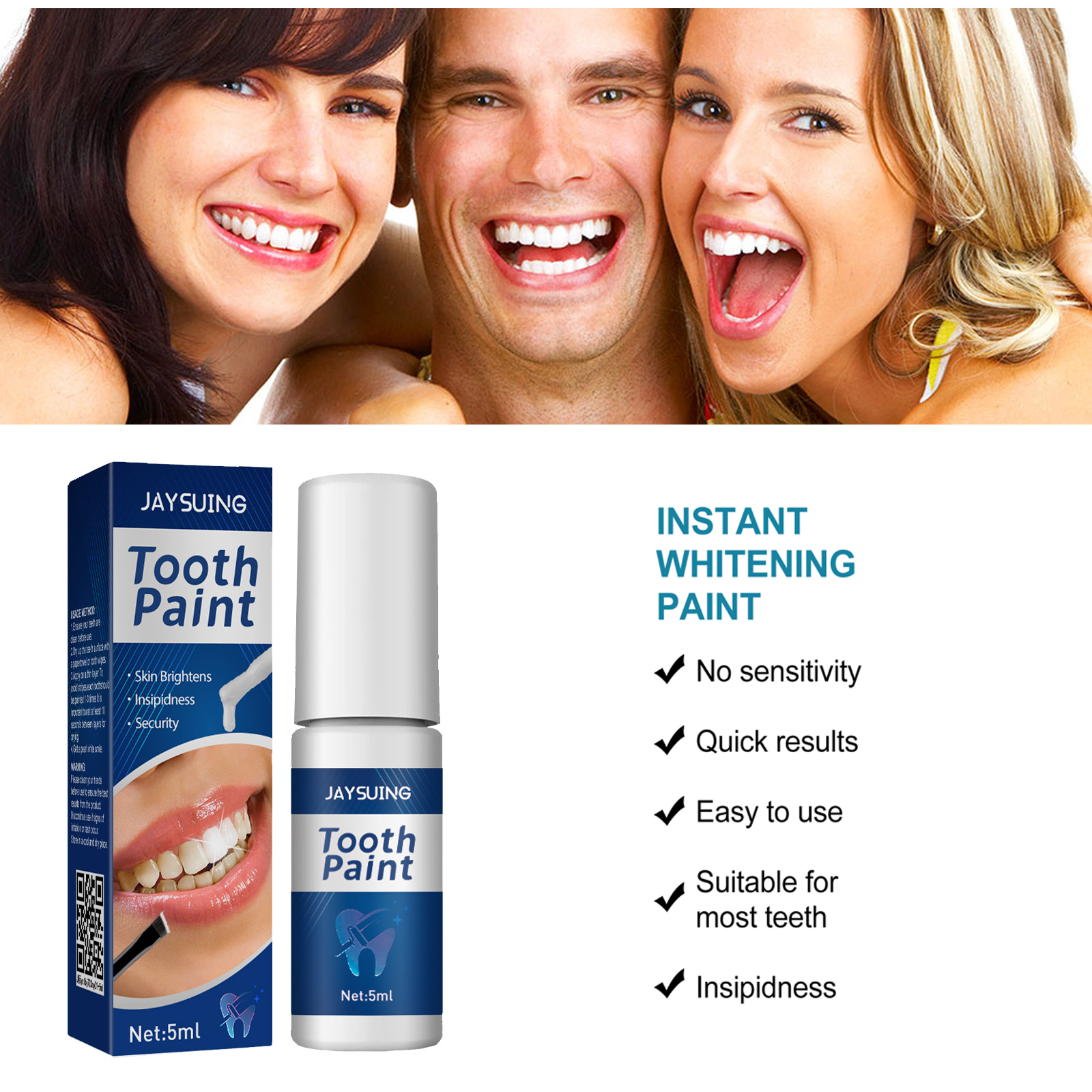 Teeth Brighten Paint Instantly - đánh giá và giá Teeth Whitening Fast