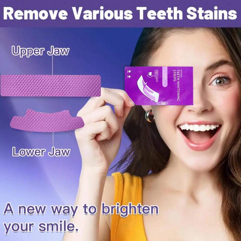 Purple Teeth Whitening Strips  - đánh giá và giá Teeth Whitening Yellow Teeth