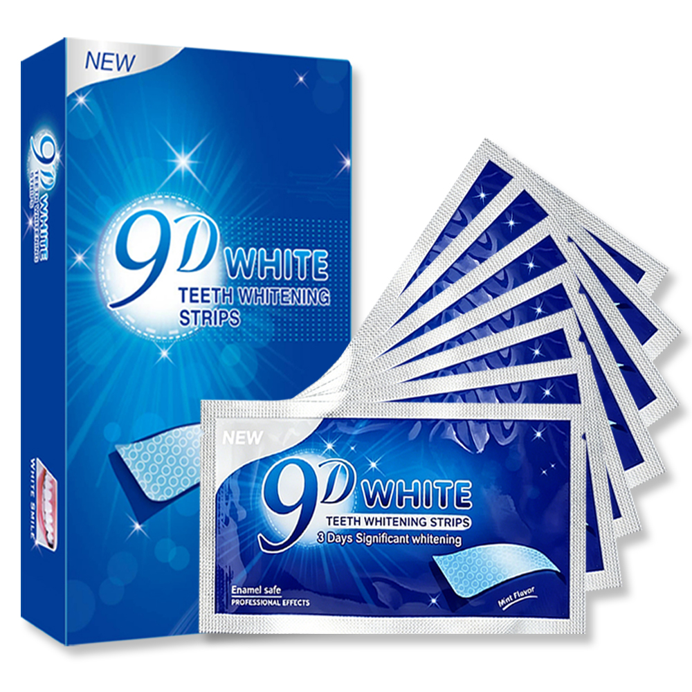 9D White Teeth Whitening Strip - đánh giá và giá Teeth Whitening From Home