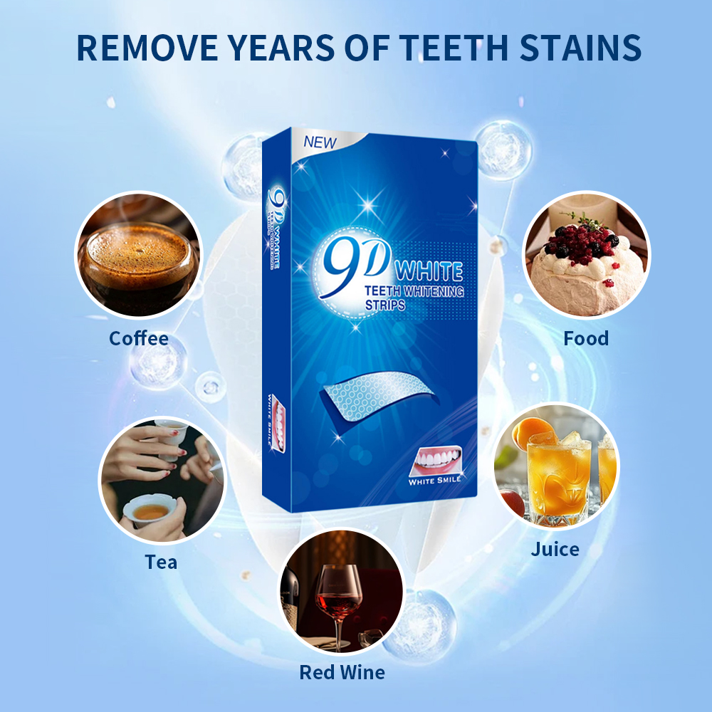 9D White Teeth Whitening Strip - đánh giá và giá Teeth Whitening From Home