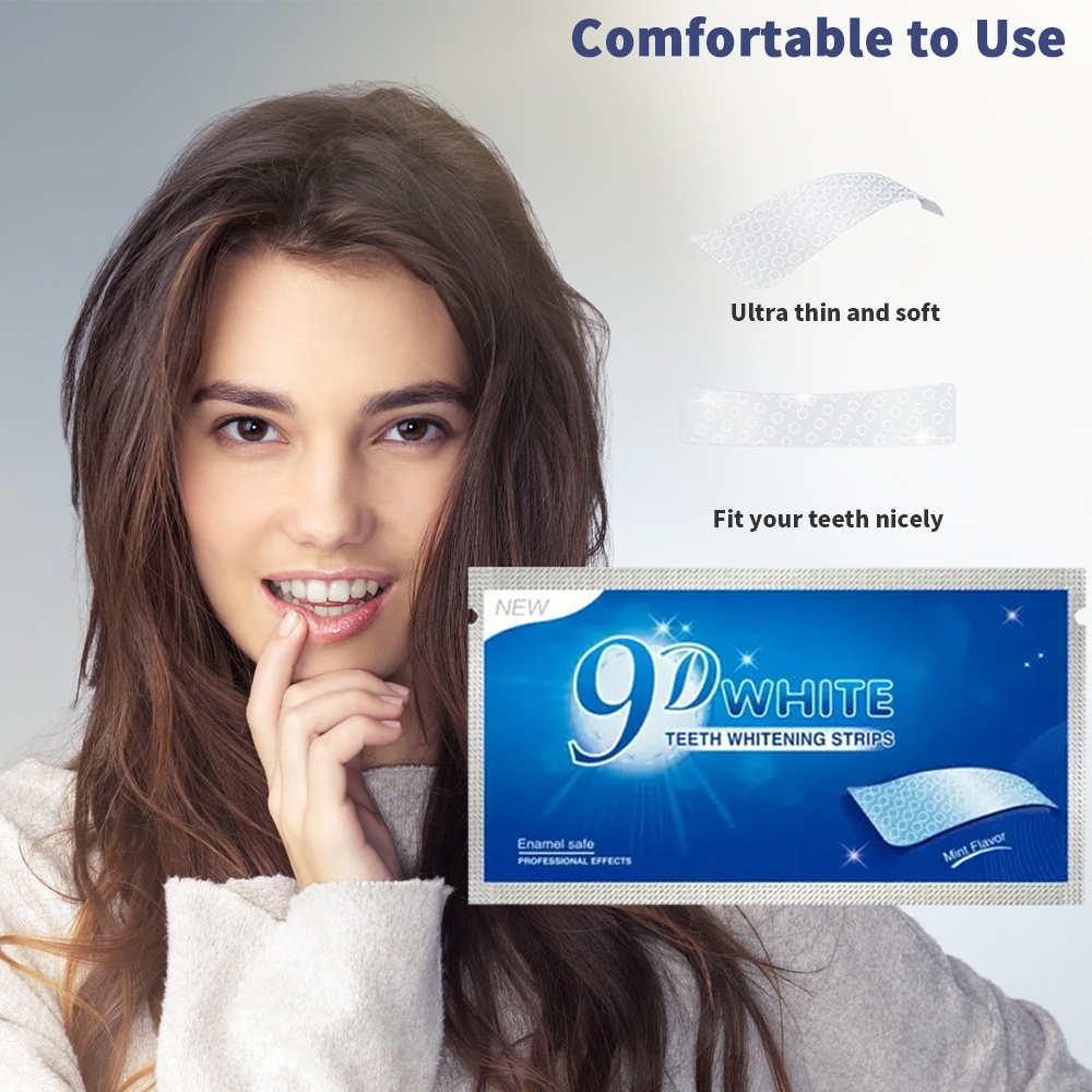 9D White Teeth Whitening Strip - đánh giá và giá Teeth Whitening From Home