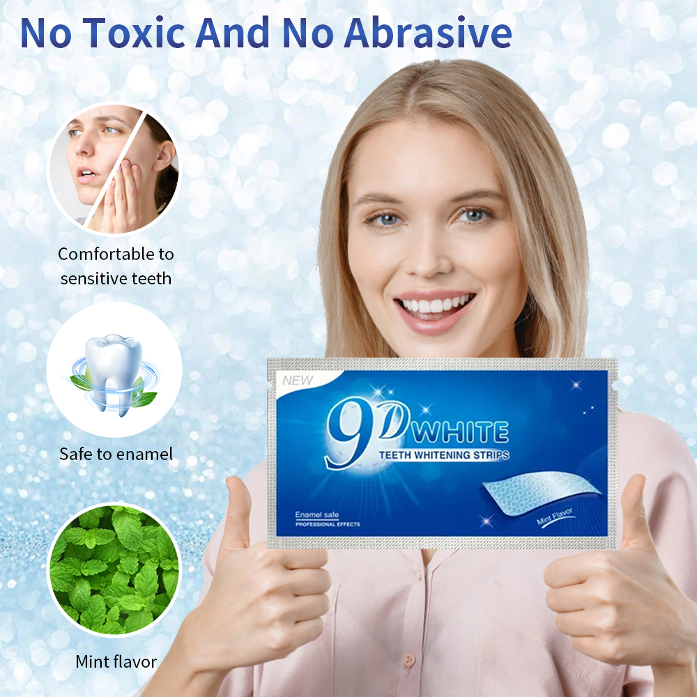 9D White Teeth Whitening Strip - đánh giá và giá Teeth Whitening From Home