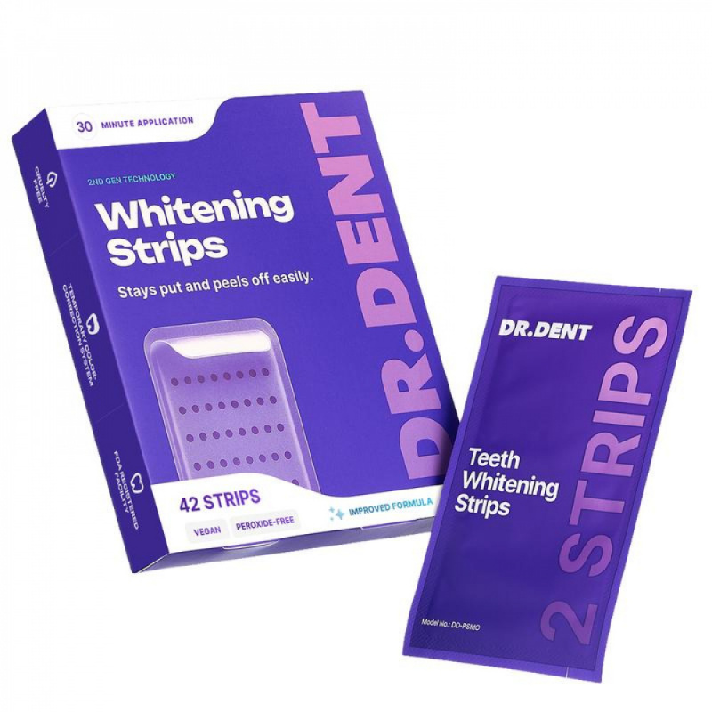 DRDENT Teeth Whitening Strips  - đánh giá và giá Teeth Whitening Yellow Teeth