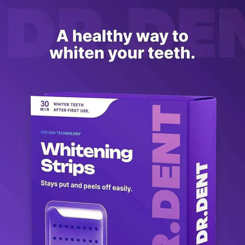 DRDENT Teeth Whitening Strips  - đánh giá và giá Teeth Whitening Yellow Teeth
