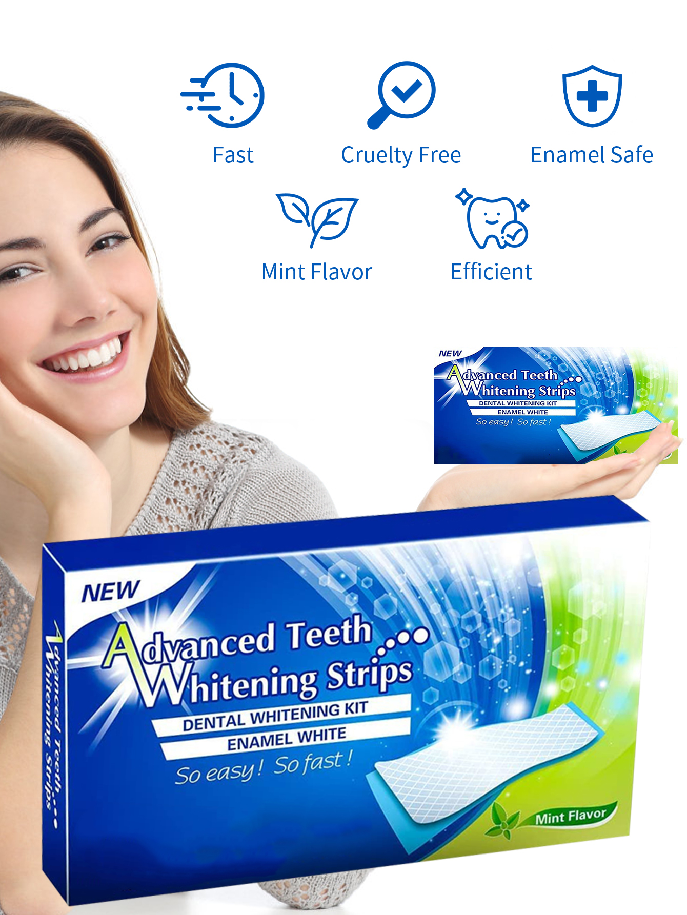 Advanced Teeth Whitening Strip - đánh giá và giá Teeth Whitening Fast
