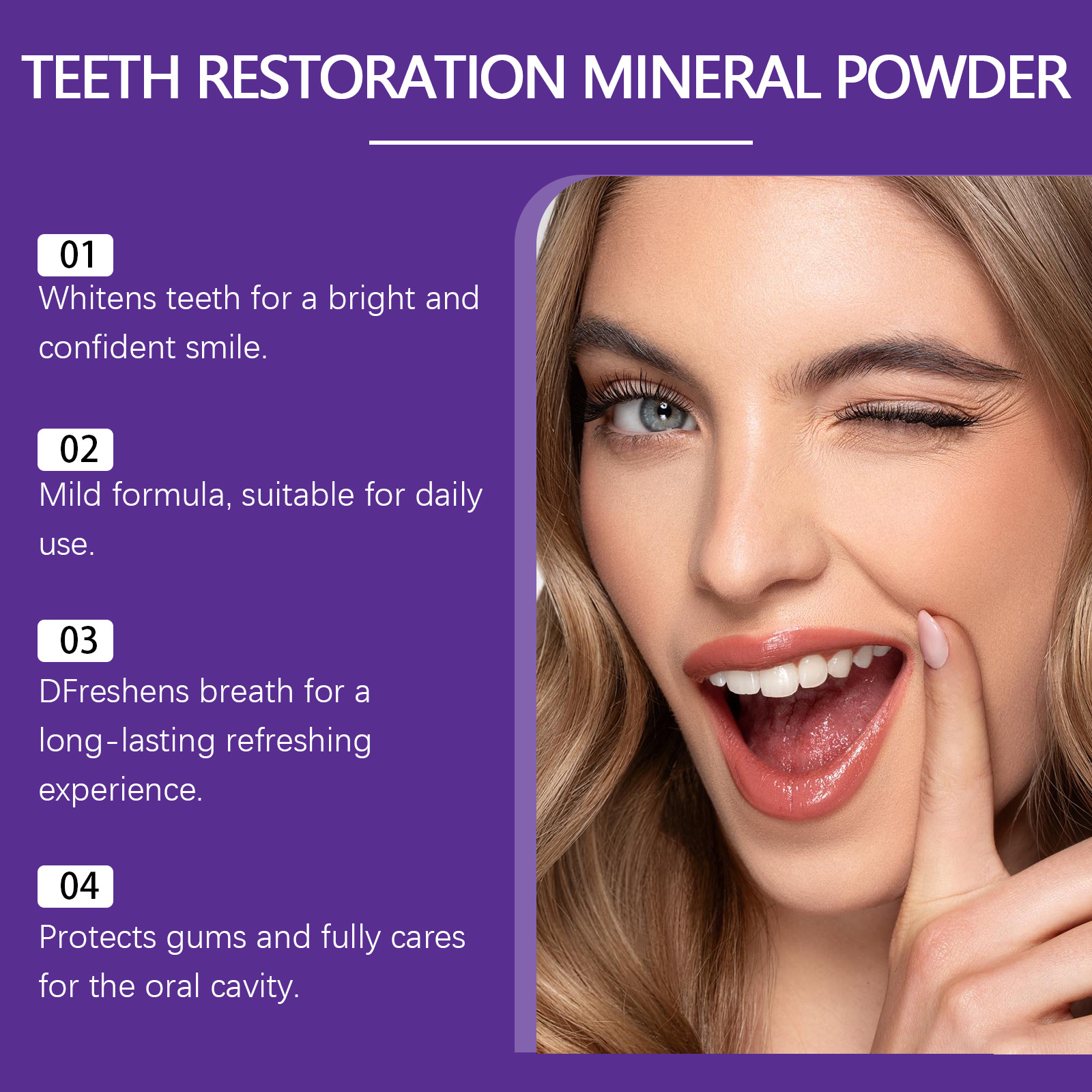 Teeth Restoration Mineral Powd - đánh giá và giá Teeth Whitening From Home