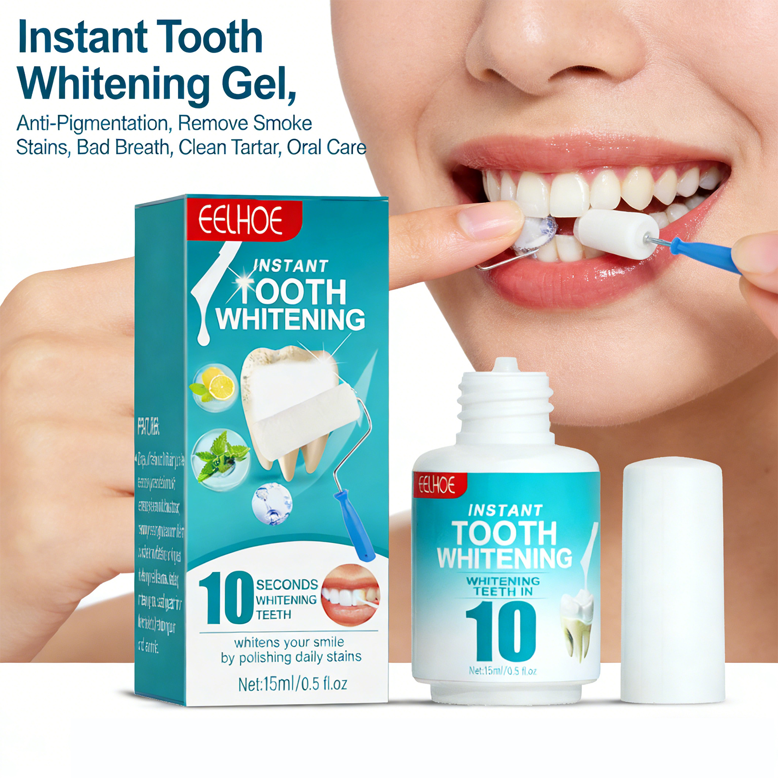 Tooth Whitening Paint Effectiv - đánh giá và giá Teeth Whitening Yellow Teeth