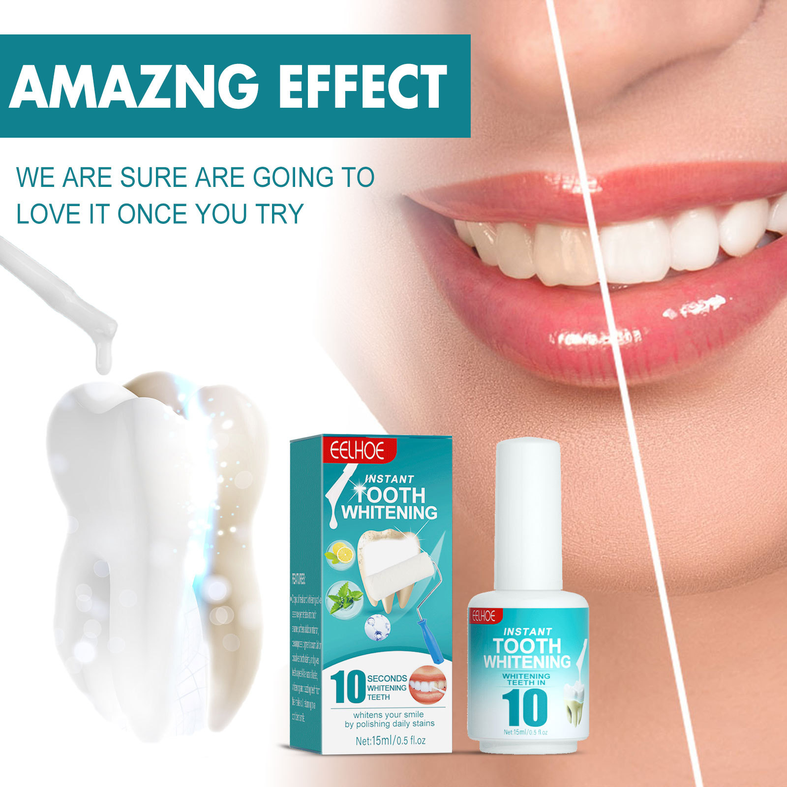 Tooth Whitening Paint Effectiv - đánh giá và giá Teeth Whitening Yellow Teeth
