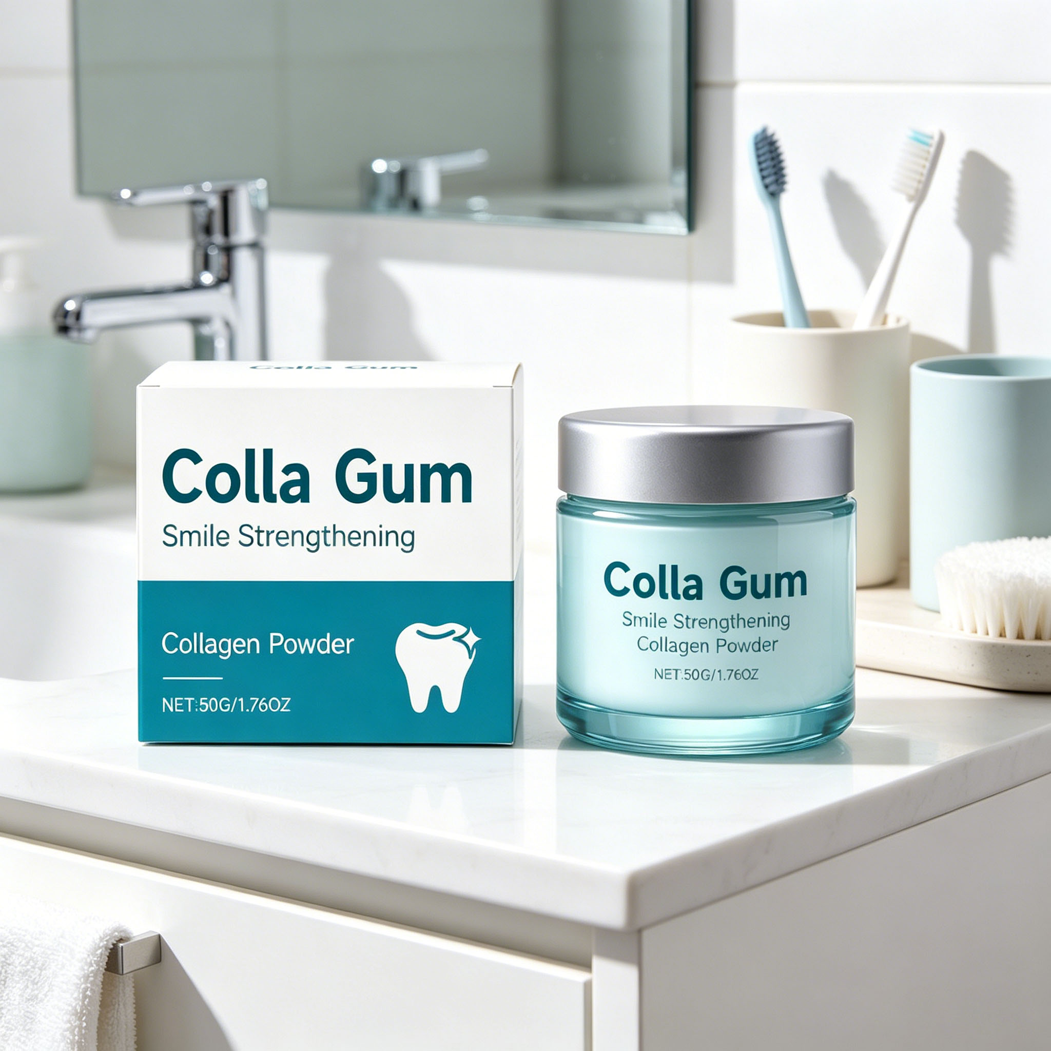 Collagen Whitening Tooth Powde - đánh giá và giá Teeth Whitening From Home