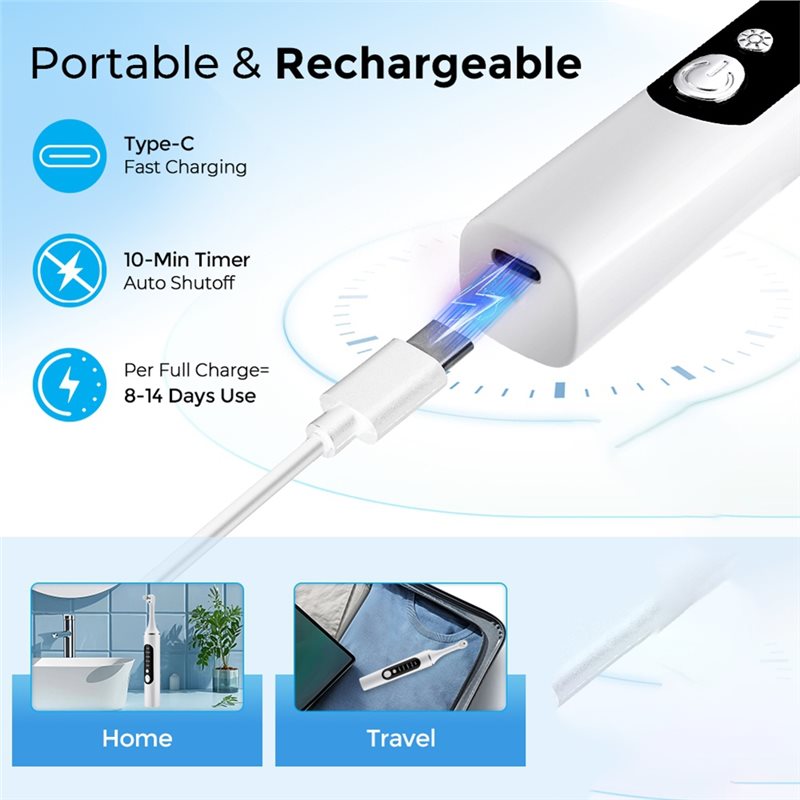 A83G-LED Light Rechargeable El - đánh giá và giá Teeth Whitening Toothbrush