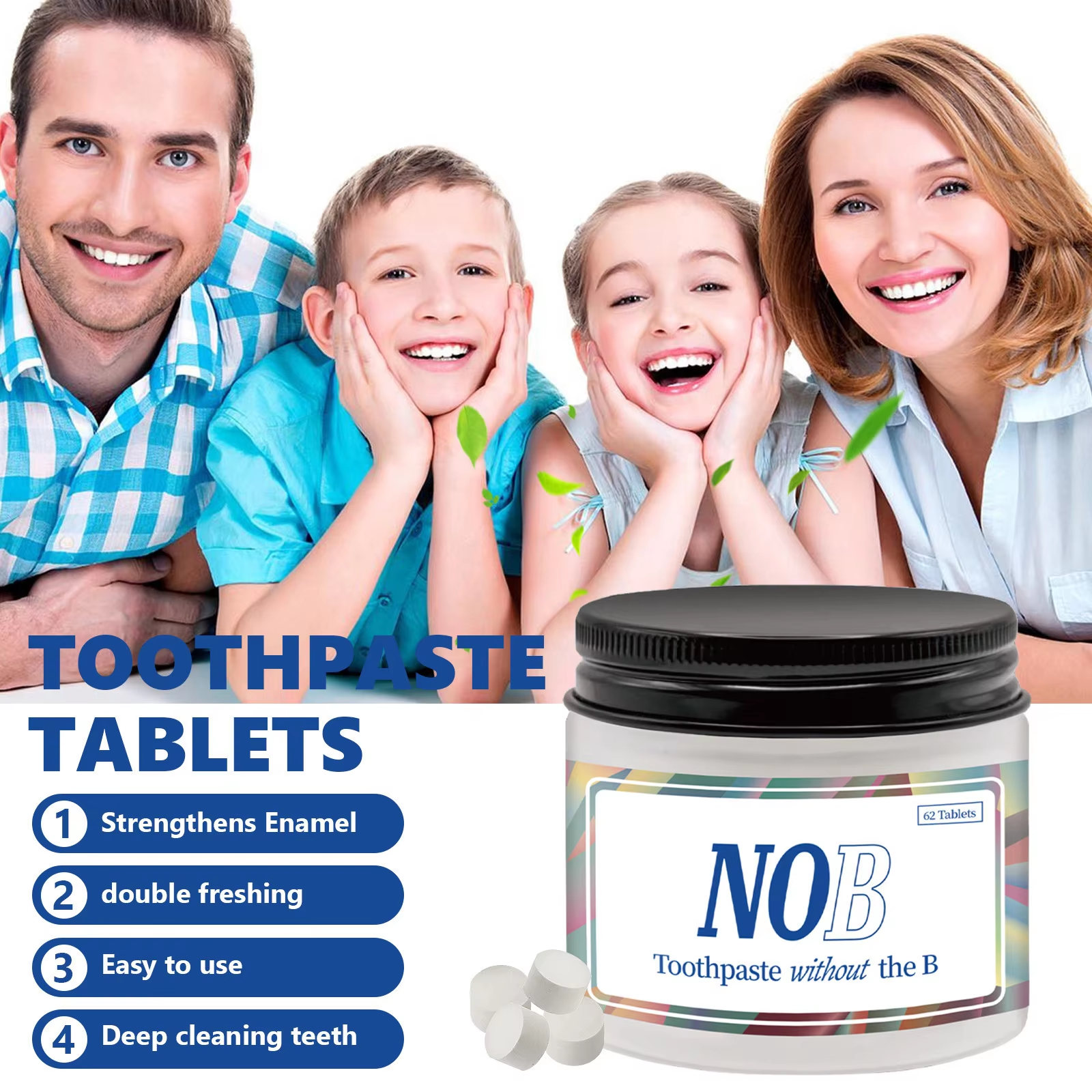NOBS Toothpaste Tablets - Nano - đánh giá và giá Teeth Whitening Xylitol