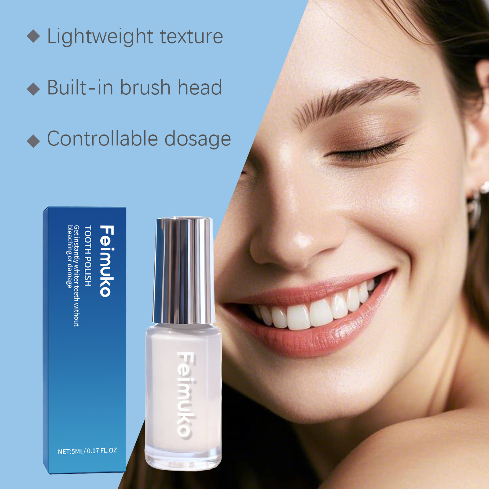 5ml Tooth Whitening Paint Remo - đánh giá và giá Teeth Whitening Yellow Teeth