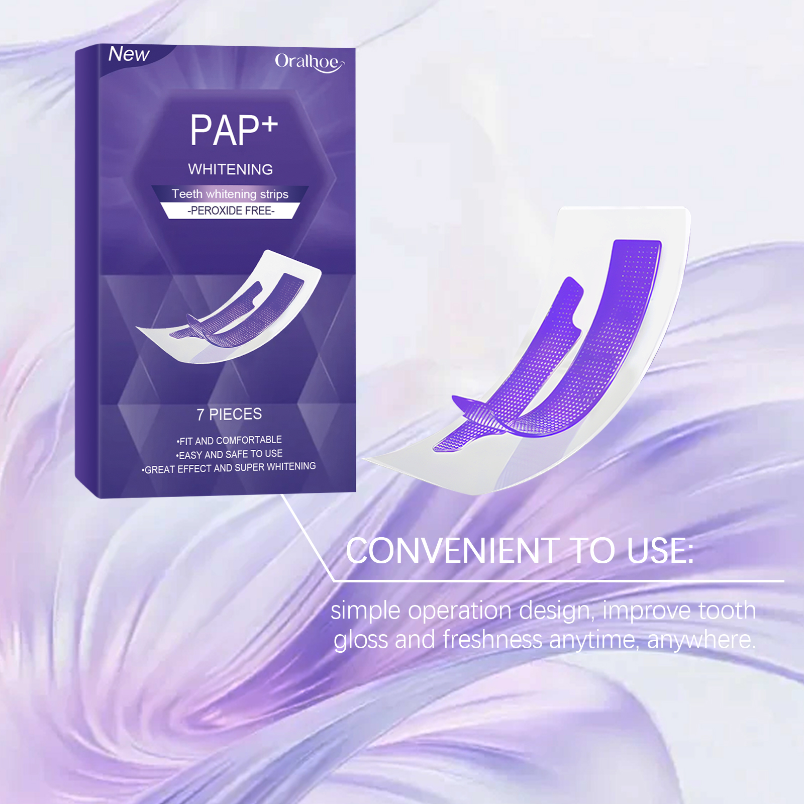 Purple Teeth Whitening Strips  - đánh giá và giá Teeth Whitening Toothpaste