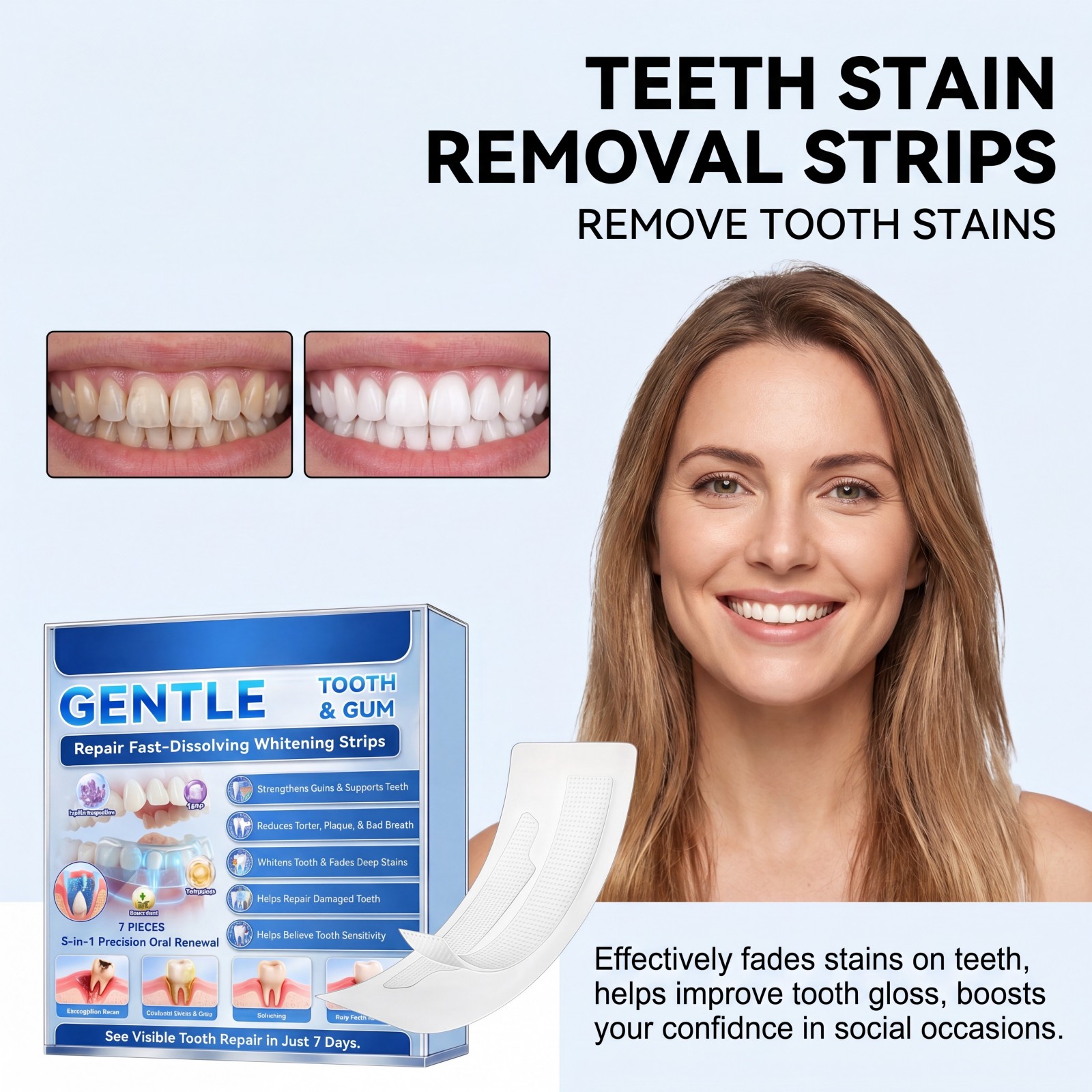 Gentle Tooth & Gum Whitening S - đánh giá và giá Teeth Whitening Fast