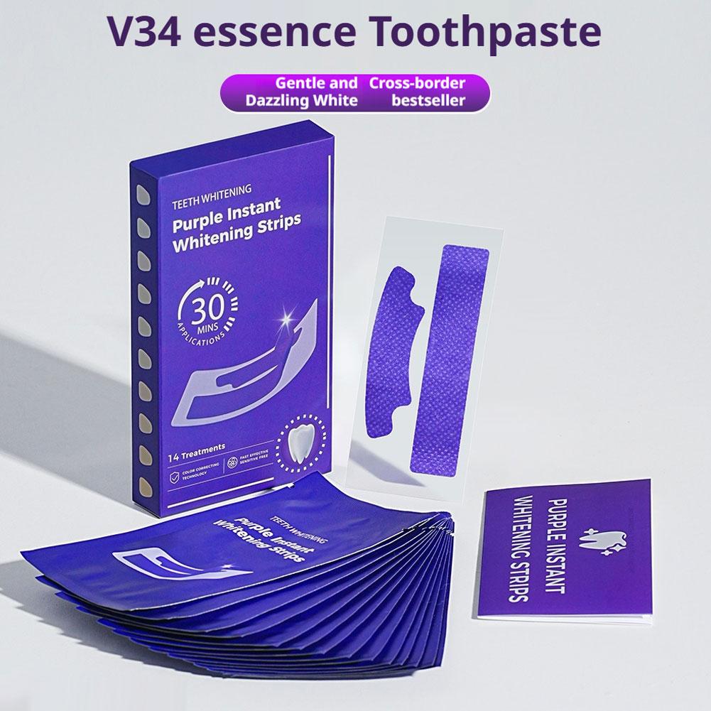 V34 Teeth Whitening Strips - E - đánh giá và giá Teeth Whitening From Home