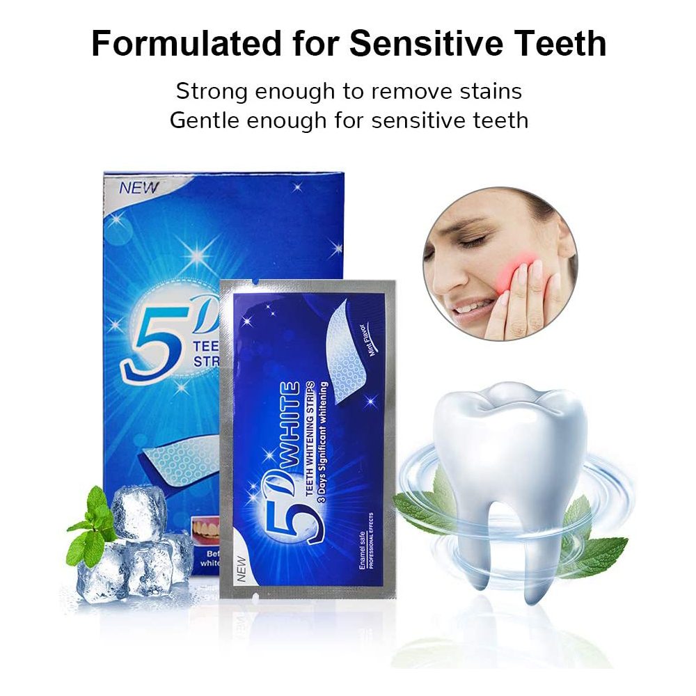 5D White Teeth Whitening Strip - đánh giá và giá Teeth Whitening From Home